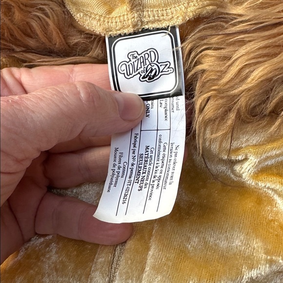 Wizard of Oz Furry Hooded Lion Dress with Courage Patch size 10Y - Picture 4 of 4